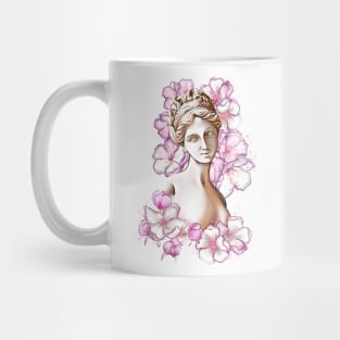 Aphrodite in flowers Mug